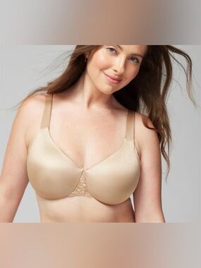 SOMA Women’s Sensuous Sides 3 Inch Minimizer Bra 42D Beige Slimming Pale Sand